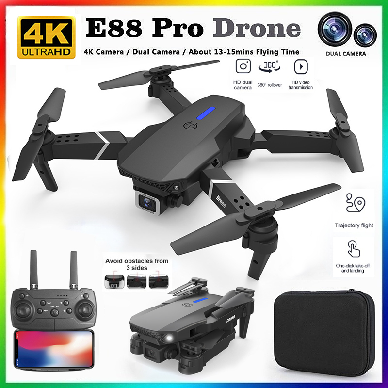 Kids Toys Helicopter - 2026 BARU E88 Drone Profesional HD