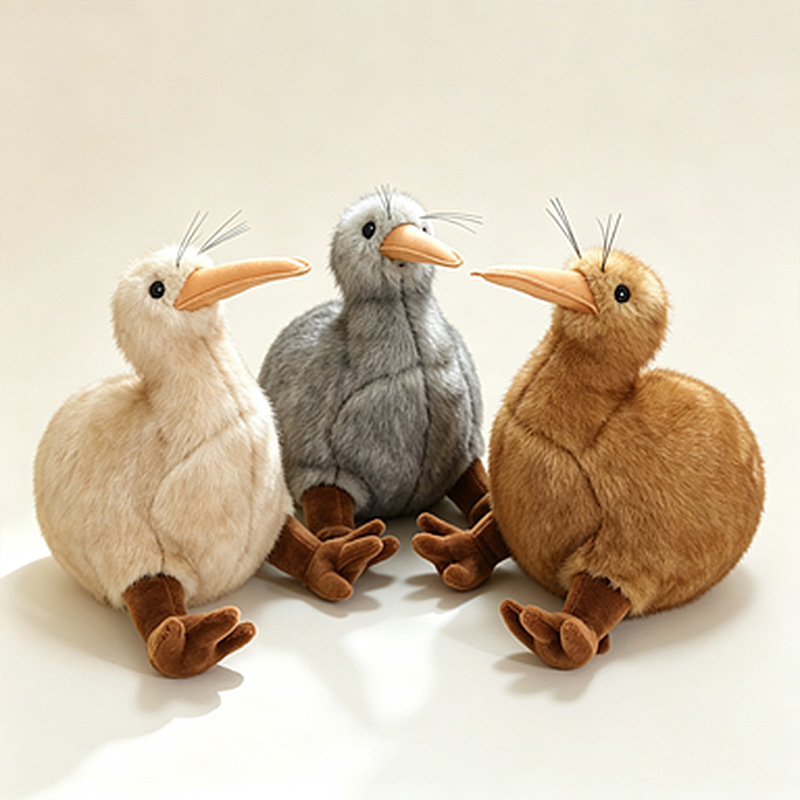 Kids Toys New Zealand - Boneka Burung Kiwi Realistis, Mainan Hewan