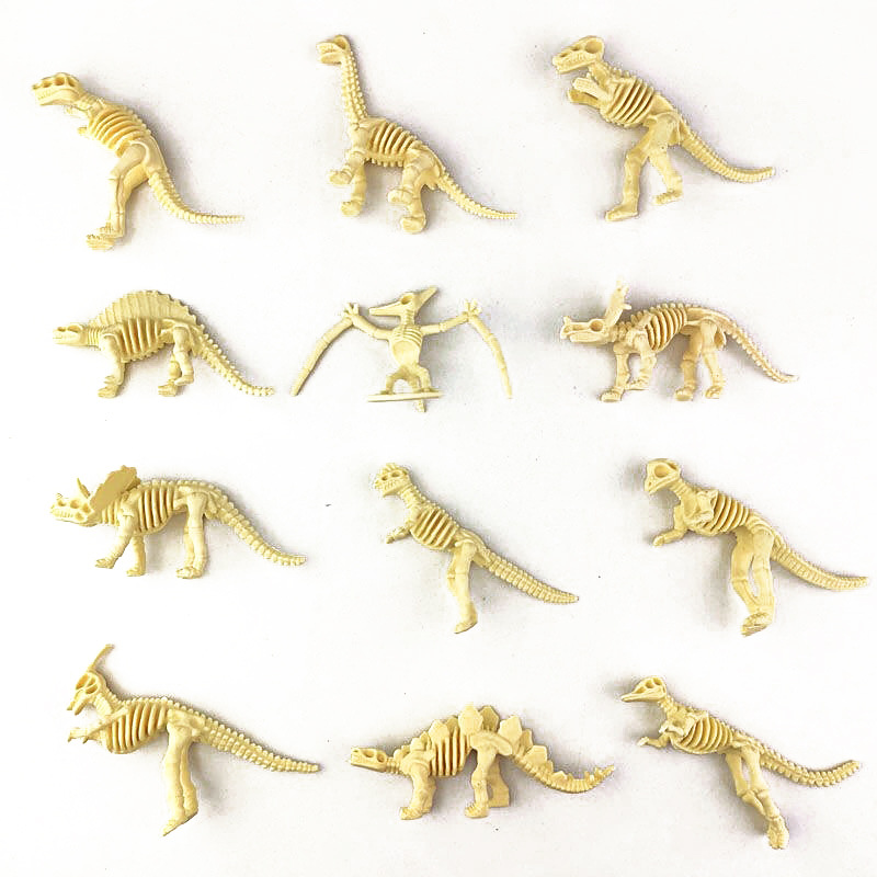 Dinosaur Figurine Set - 12 Buah/Set Mainan Dekorasi Rumah Pterosaurus
