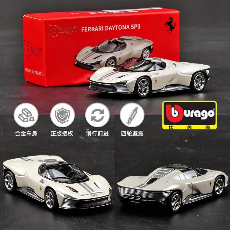 Kids Toys Car - Bburago 1:64 Model Mobil Diecast Ferrari