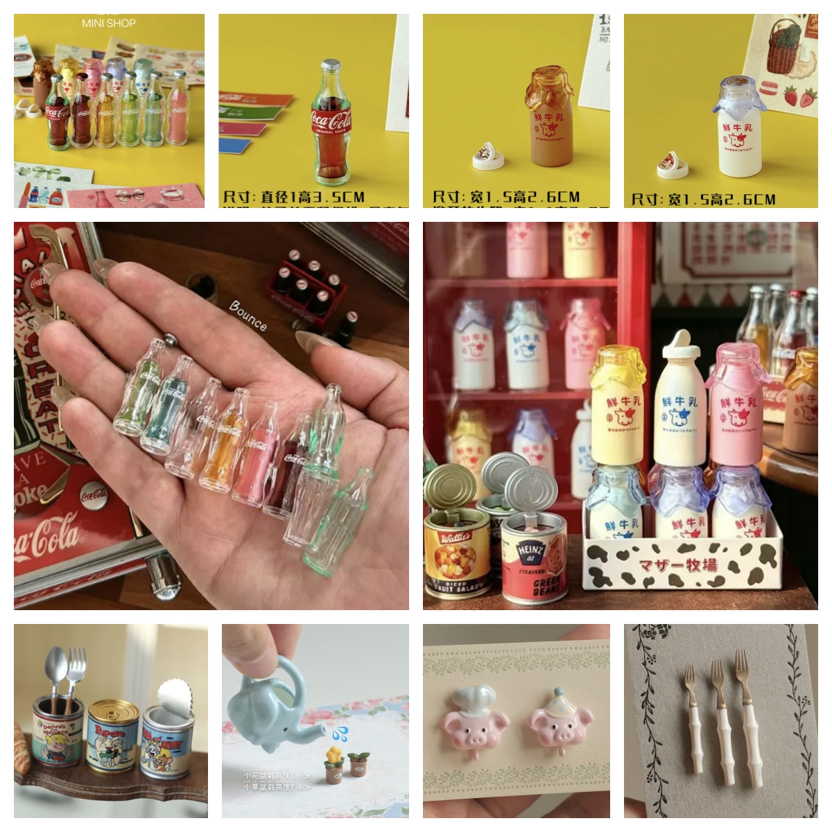 Play Kitchen Set - Set Botol Susu Mini Cola 6