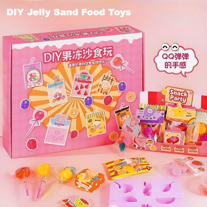 Play Kitchen Set - Set Mainan Makanan Miniatur DIY, Set