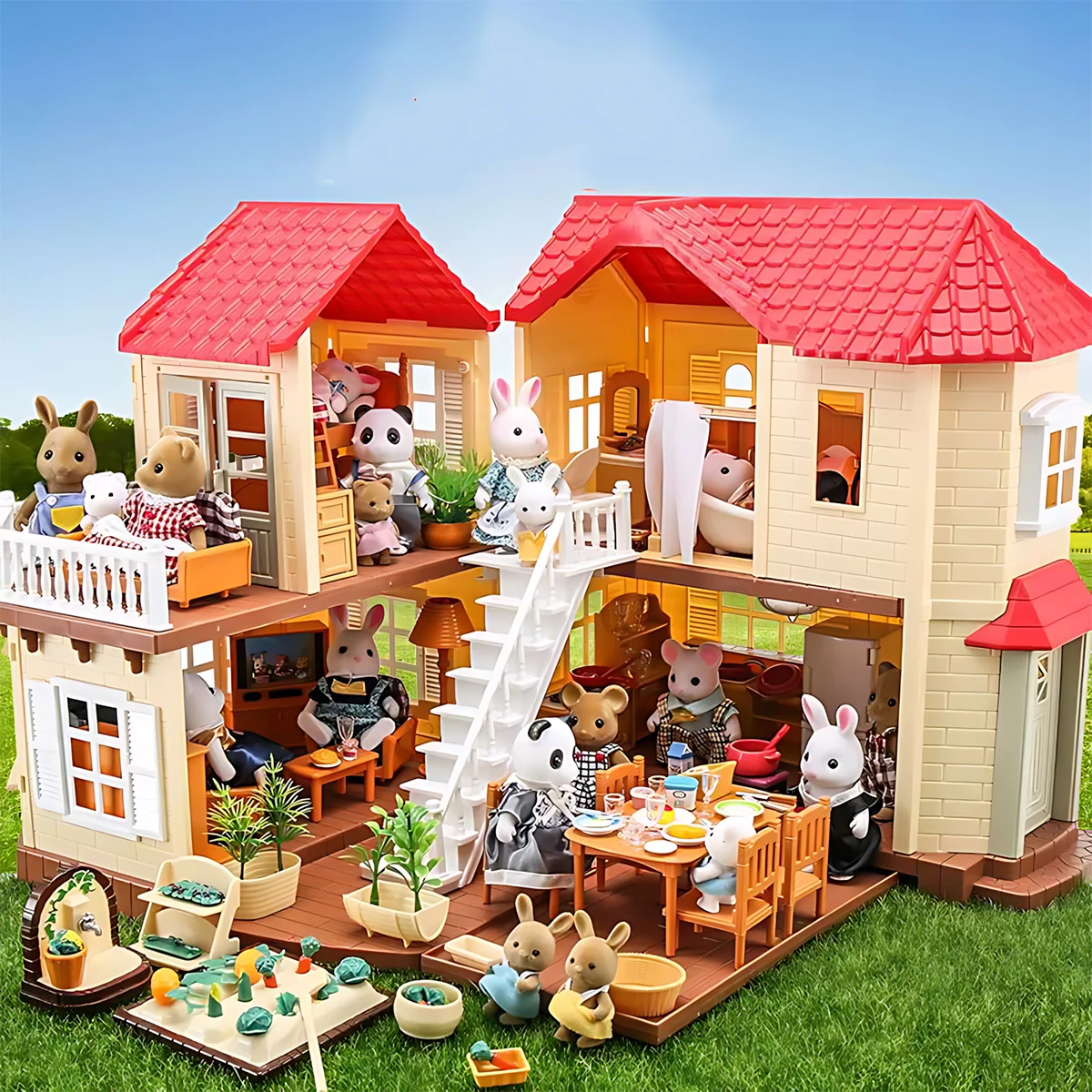 Play Kitchen Set - Furnitur Miniatur 1:12 Rumah Boneka Dapur