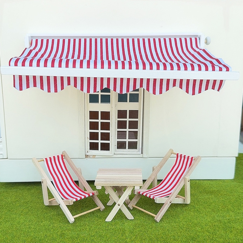 Kids Toys Home - 1/12 Model Tenda Simulasi Rumah Boneka