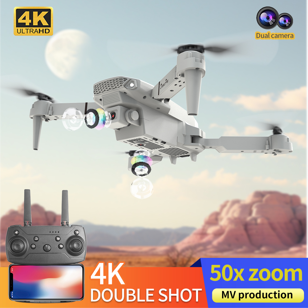 2026 BARU E88 Drone Profesiona - Kids Toys Helicopter ulasan dan harga
