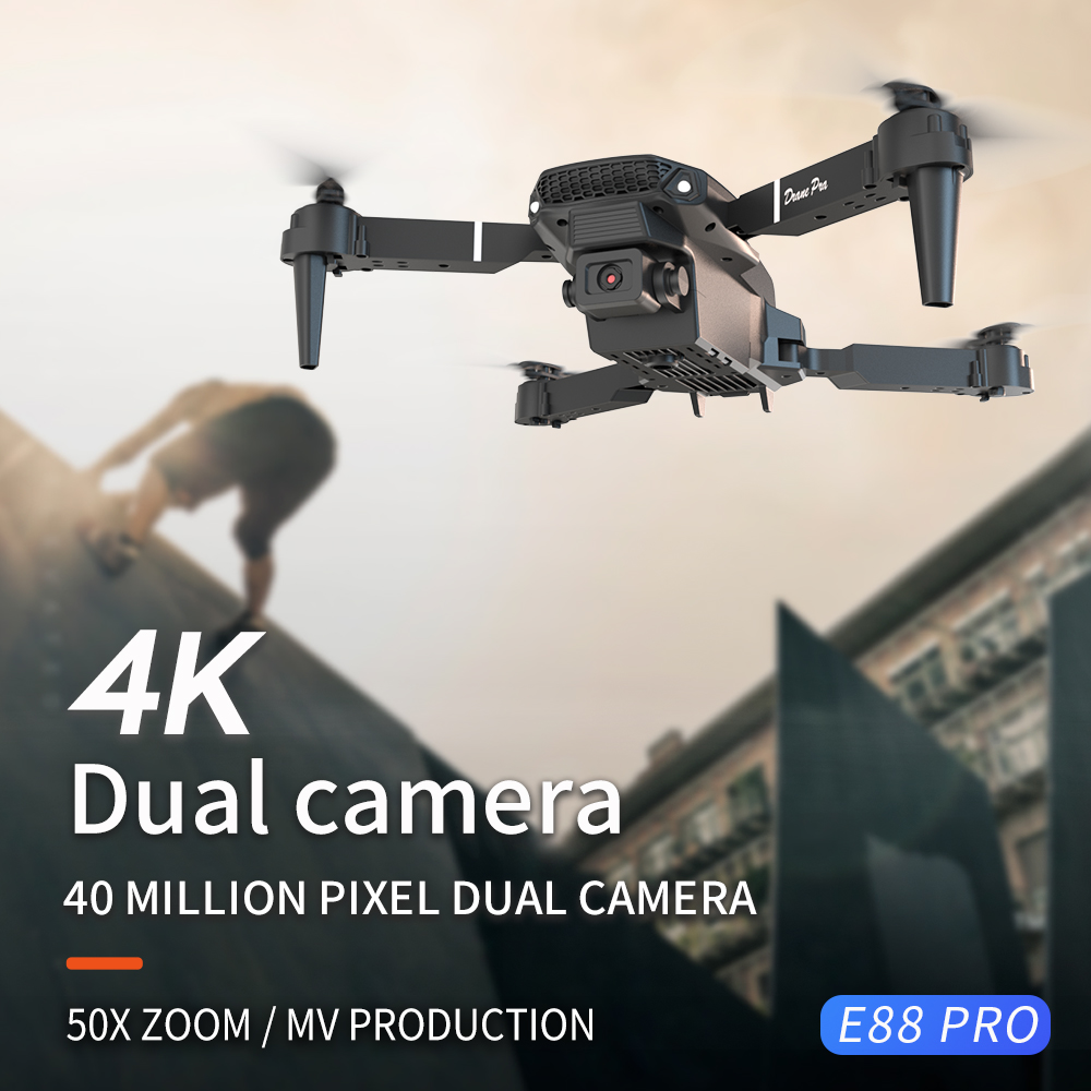 2026 BARU E88 Drone Profesiona - Kids Toys Helicopter ulasan dan harga