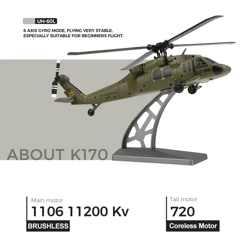 K170 RC Helikopter UH-60L 4 Sa - Kids Toys Channel ulasan dan harga