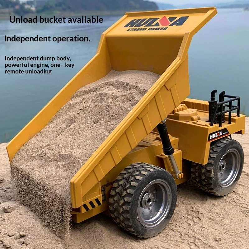 Huina 1534 Truk Dump RC Skala  - Kids Toys Channel ulasan dan harga