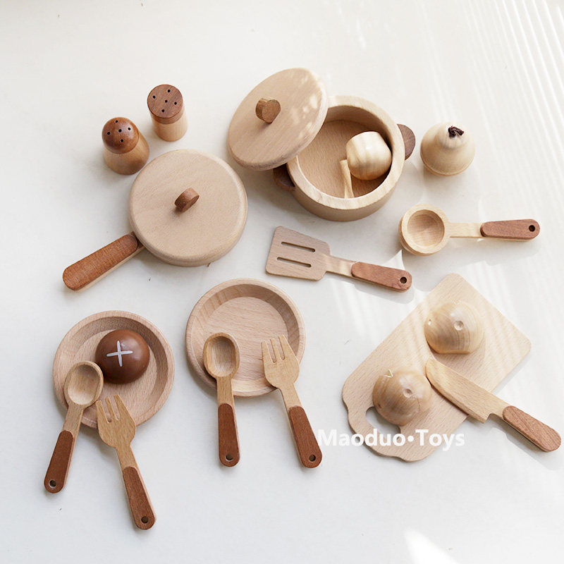Mainan Dapur Kayu Beech Maoduo - Play Kitchen Set ulasan dan harga