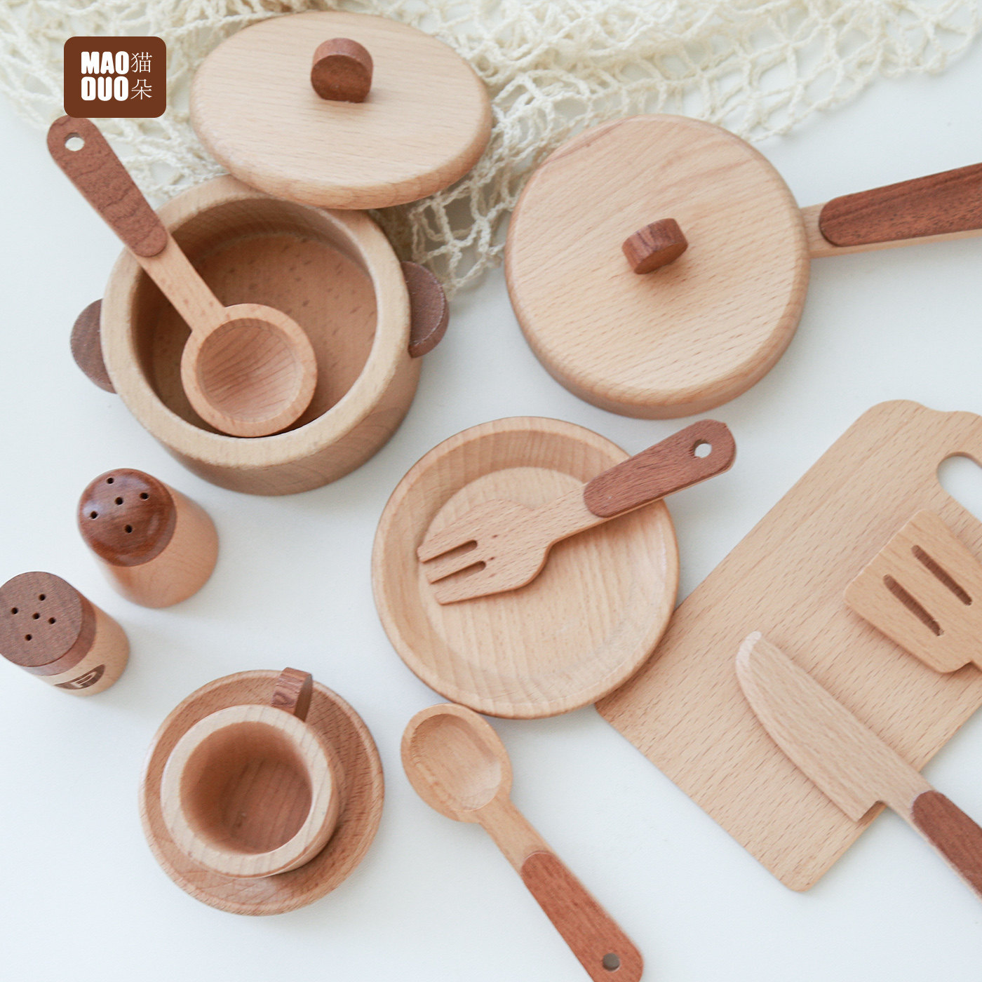 Mainan Dapur Kayu Beech Maoduo - Play Kitchen Set ulasan dan harga