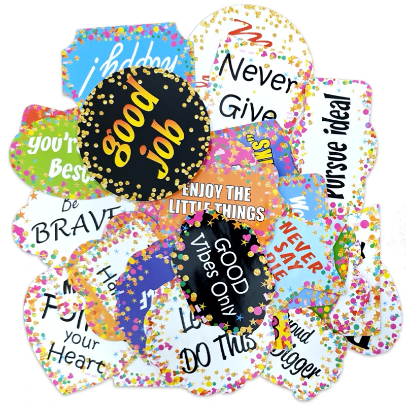 30PCS Stiker Seri Frase Motiva - Kids Toys Quotes ulasan dan harga