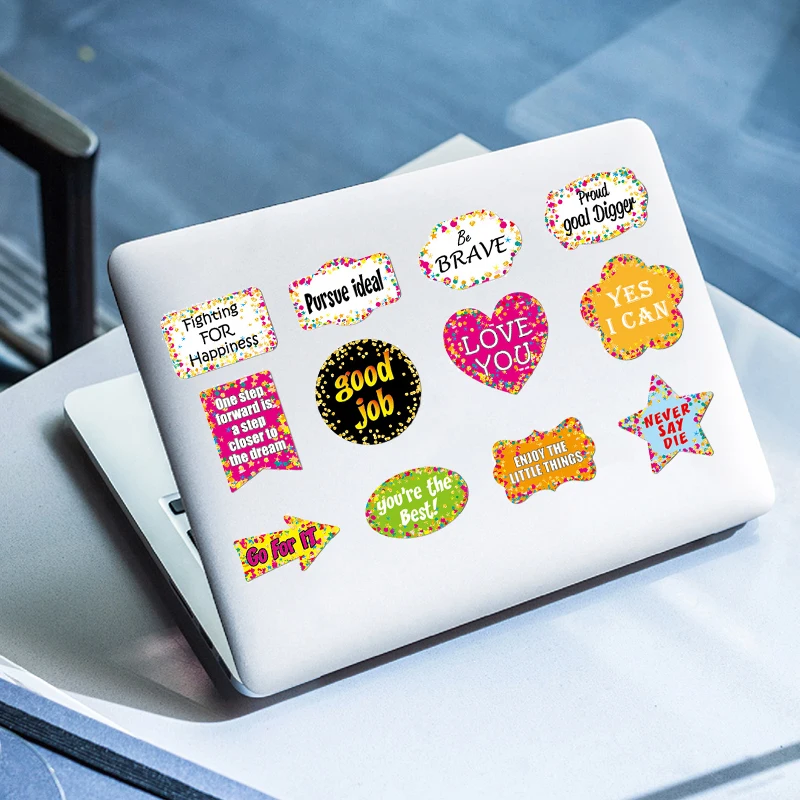 30PCS Stiker Seri Frase Motiva - Kids Toys Quotes ulasan dan harga