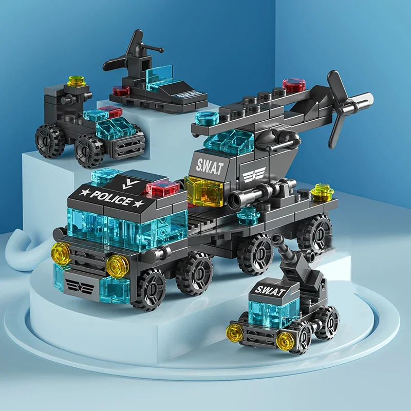 Blok bangunan mobil api kota u - Kids Toys Helicopter ulasan dan harga