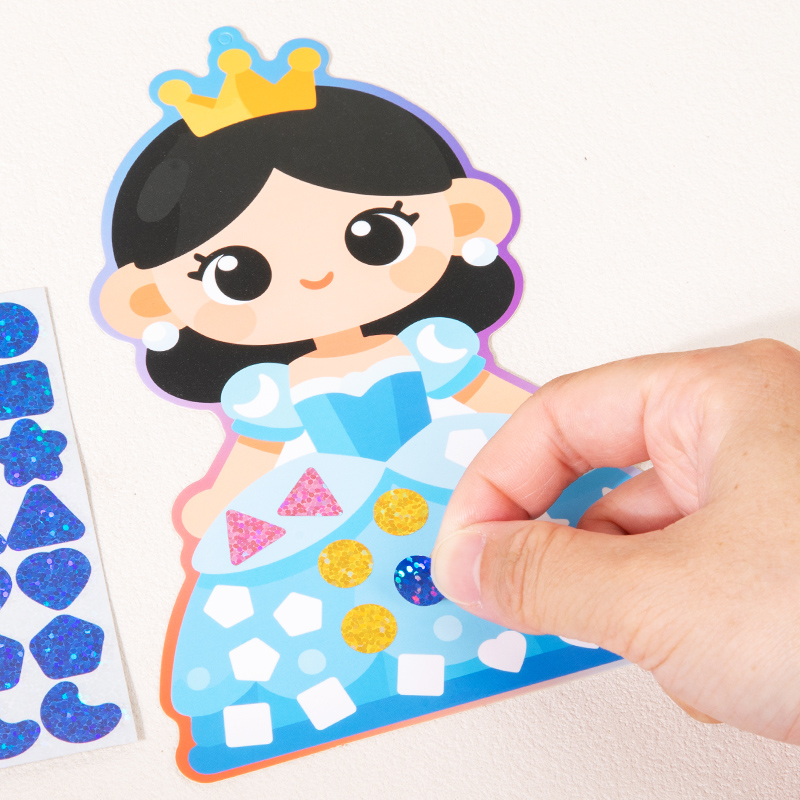 2-in-1 DIY Stiker Mosaik & Kit - Dinosaur Figurine Set ulasan dan harga