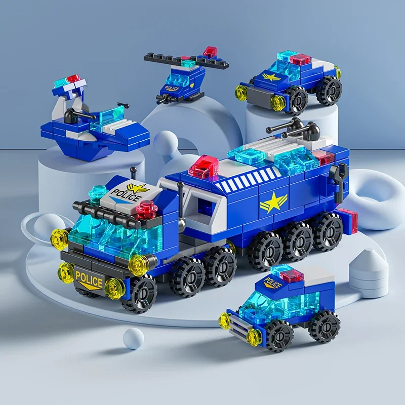 Blok bangunan mobil api kota u - Kids Toys Helicopter ulasan dan harga