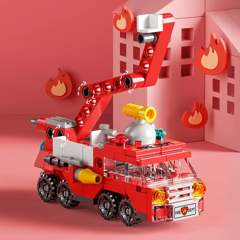 Blok bangunan mobil api kota u - Kids Toys Helicopter ulasan dan harga