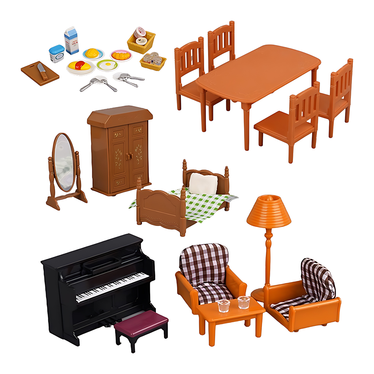 Furnitur Miniatur 1:12 Rumah B - Play Kitchen Set ulasan dan harga